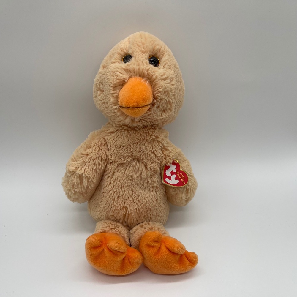 Ty Attic Treasures Debbie the Duck Tan Orange Plush Stuffed Animal Bird 1993